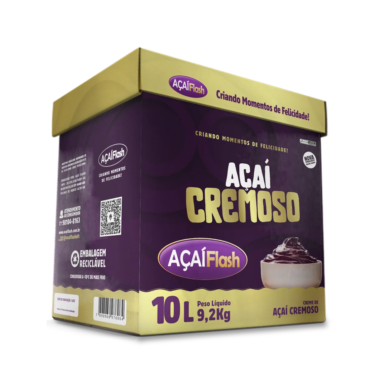 Caixas de produtos originais Açaí Flash para revenda