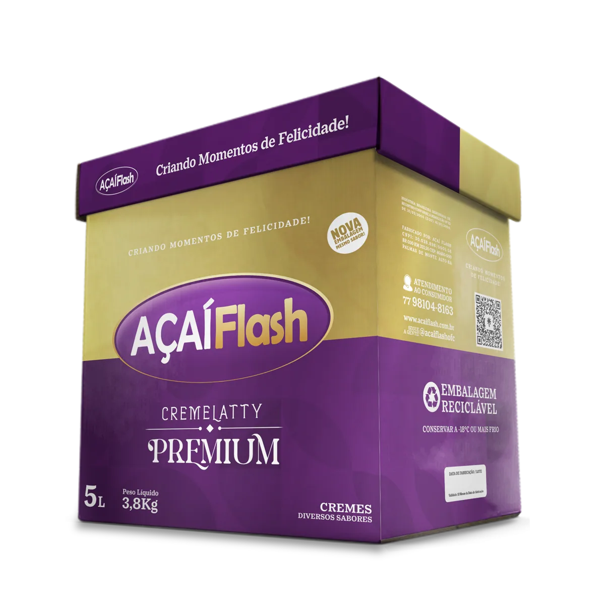 Linha Cremes Açaí Flash